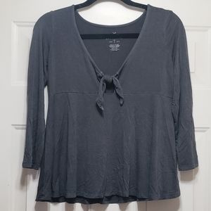 American Eagle Tie Front Top